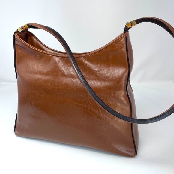 Mondani New York Brown Shoulder Bag, Synthetic Leather - Picture 2 of 16
